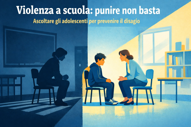 Violenza a scuola: punire non basta, serve ascoltare gli adolescenti