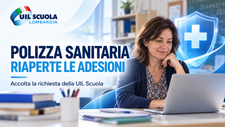Polizza sanitaria scuola, riaperte le adesioni: accolta la richiesta UIL Scuola
